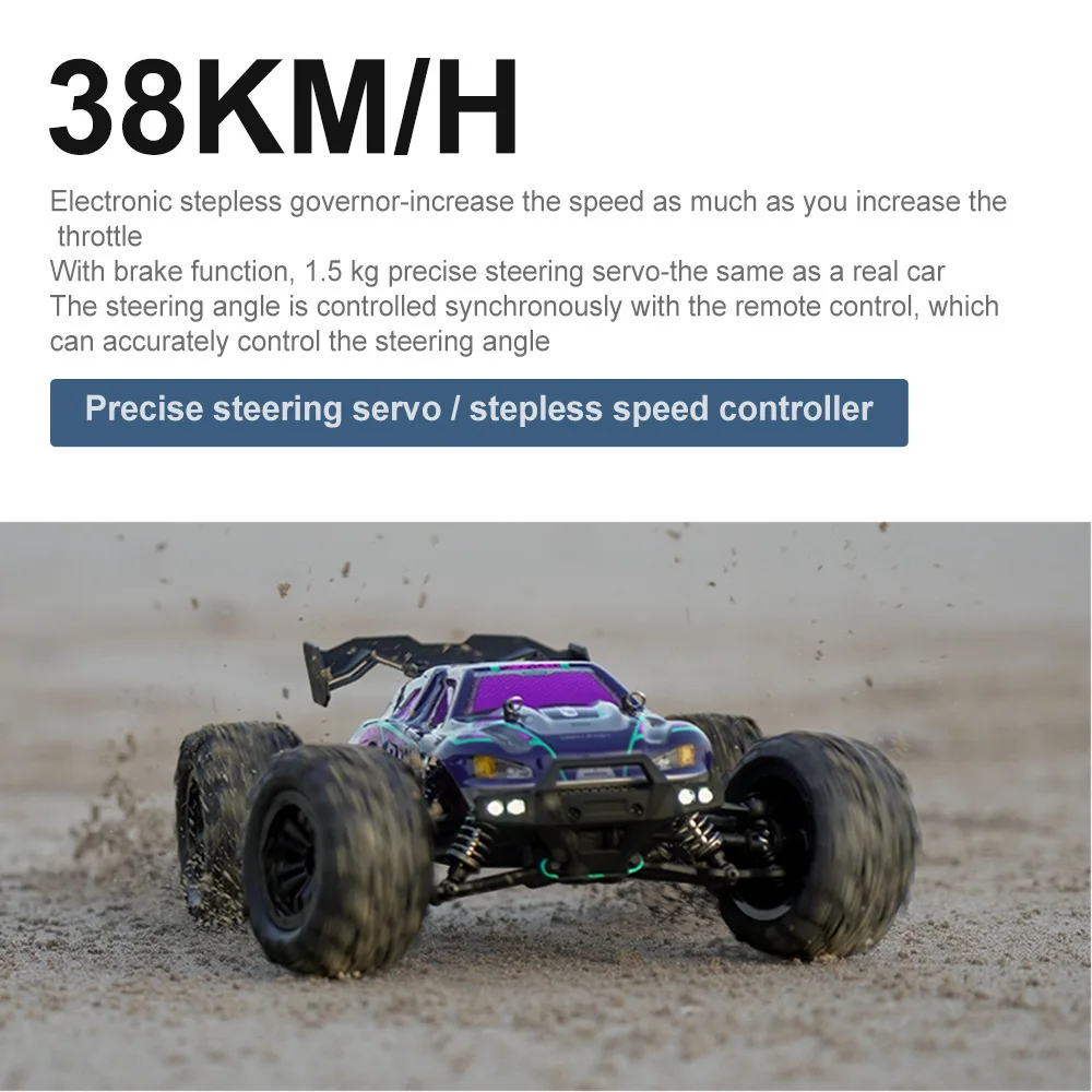 16101 RC Car 38KM/H High Speed Racing Remote Control Car Truck for Adults 4WD Off Road Monster Truck Climbing Vehicle