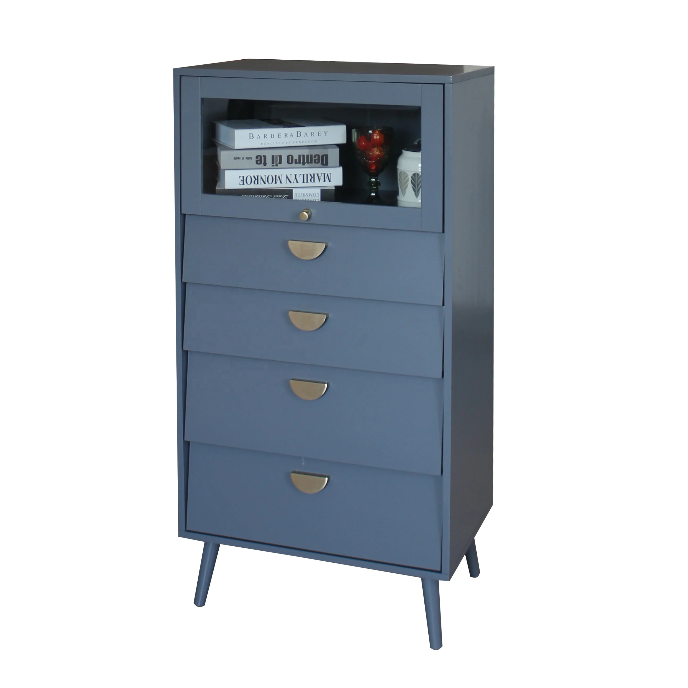 Factory wholesale modern four drawers wood sideboard cabinet living room furniture