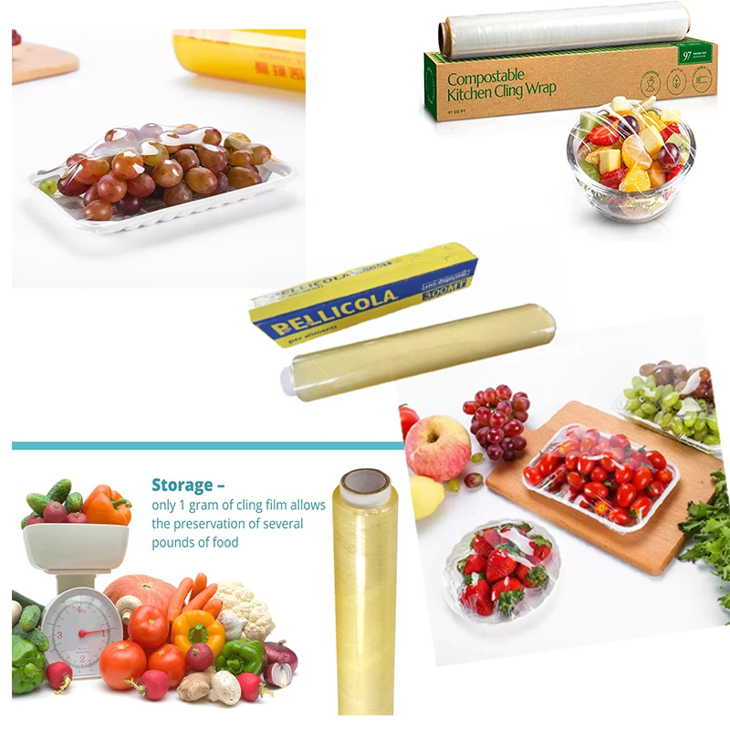 Best Seller PVC Stretch Film Roll Cling Food Wrap for Packaging Plastic Film Roll