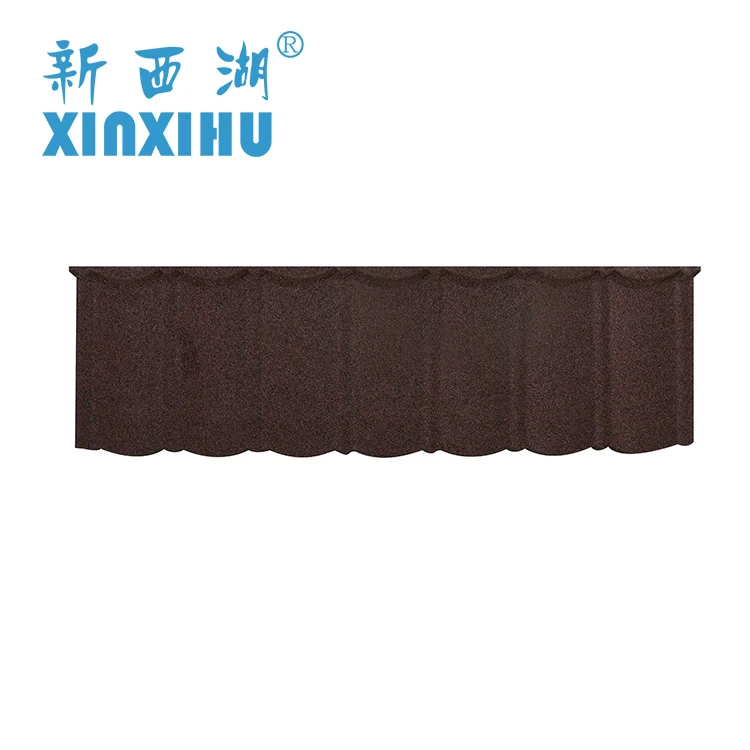 
XinXiHu 2021 Cheap building materials villa roof tiles stone coated metal roof tiles accessories 