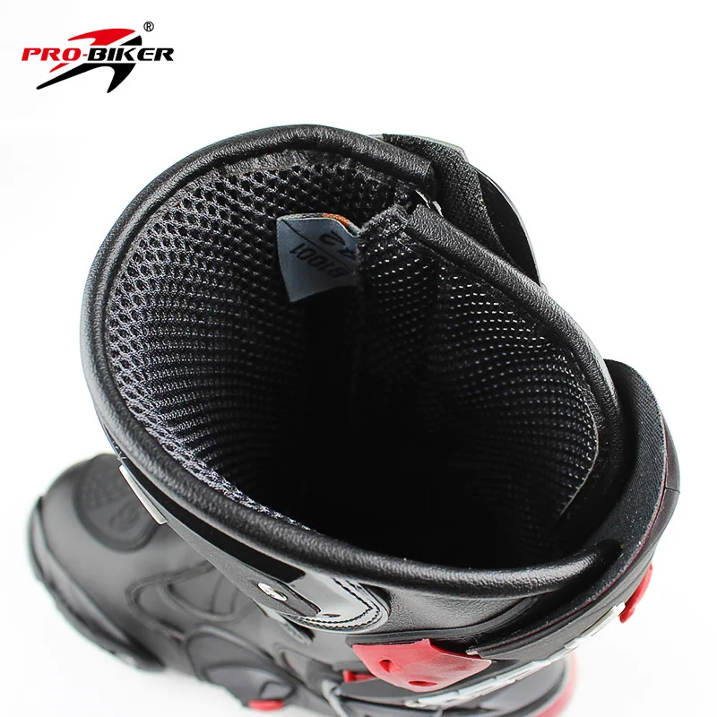 Wildmx Motorcycle Shoes Riding Racing Waterproof Breathable Leather Motorbike Motocross Boot for Women