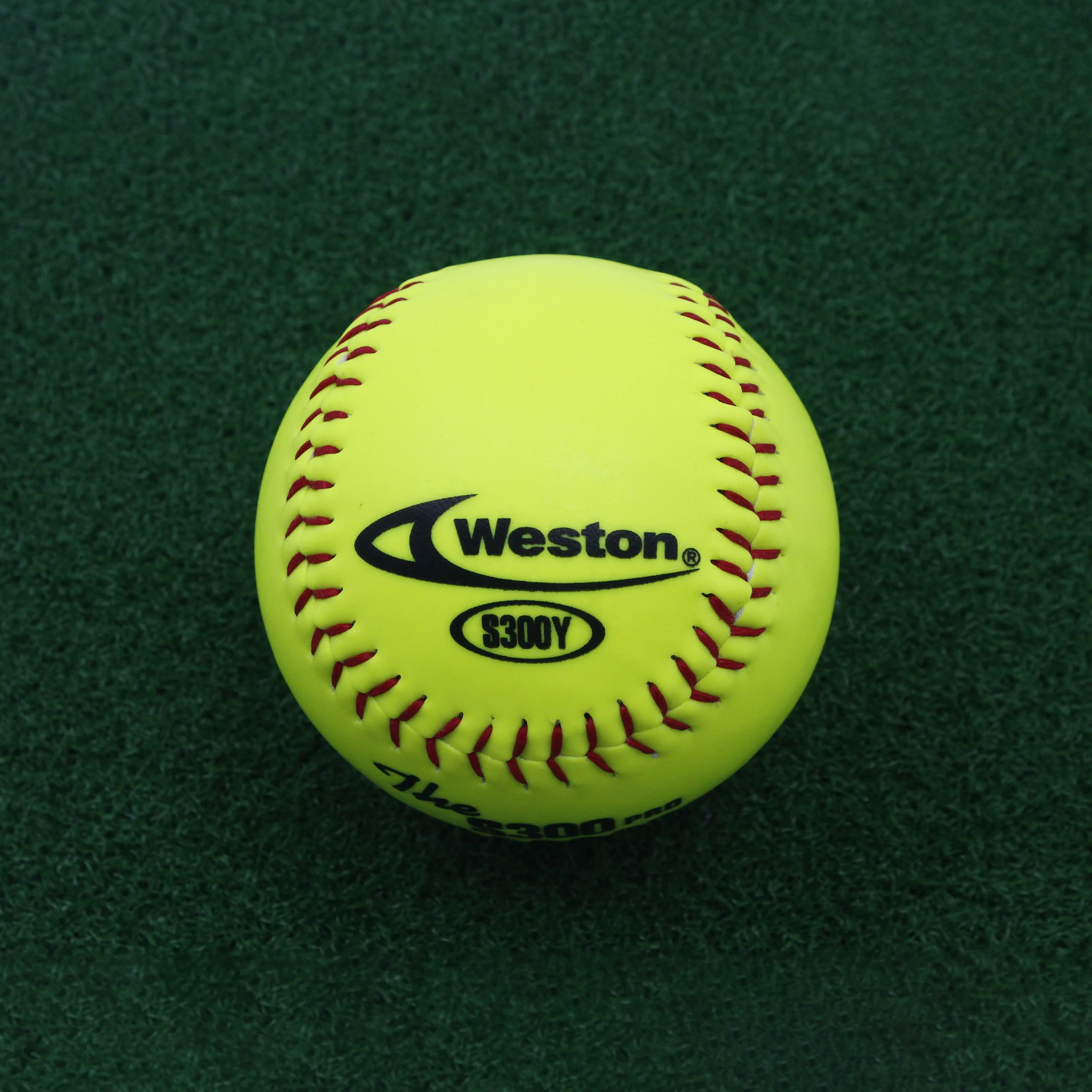 Factory Price 12 Inch Synthetic Leather Cover Softball High Grade Cork Center WESTON S300Y PRO