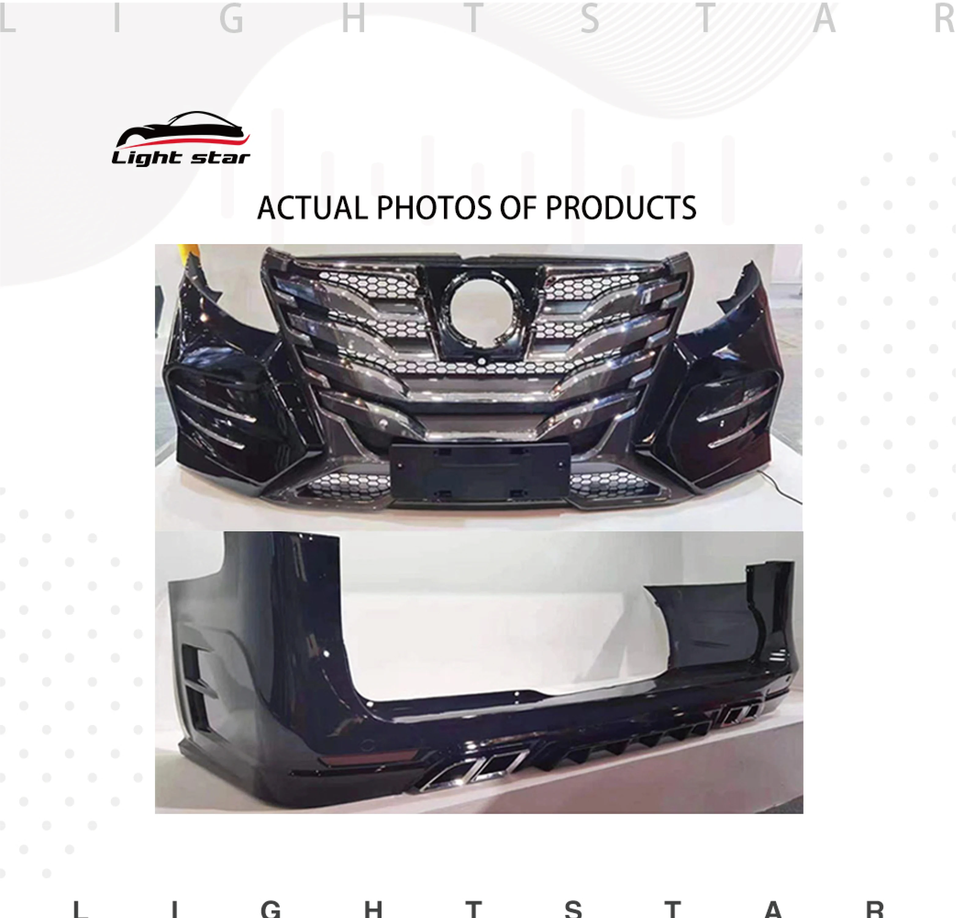 Auto body kits including front/rear bumper assembly grille for V-class Vito V260 V250 W447 2016-2022 change to Lorinser LX Style