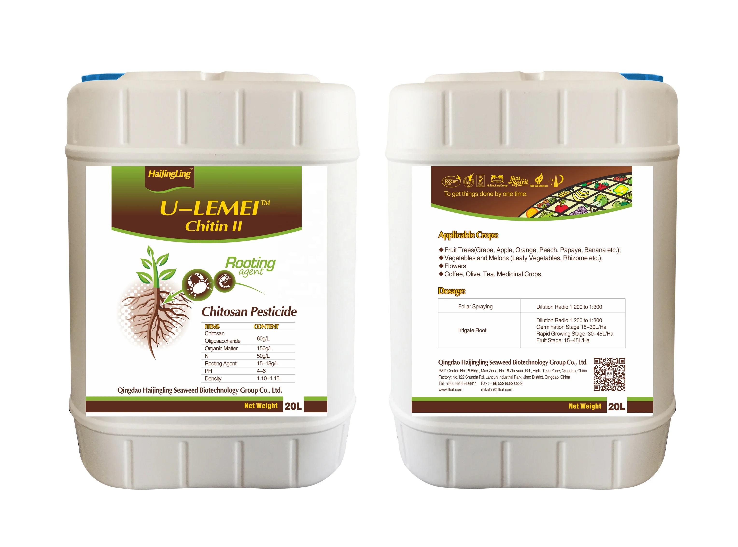 The easily decomposed algal liquid flushes and fertilizes the plant roots