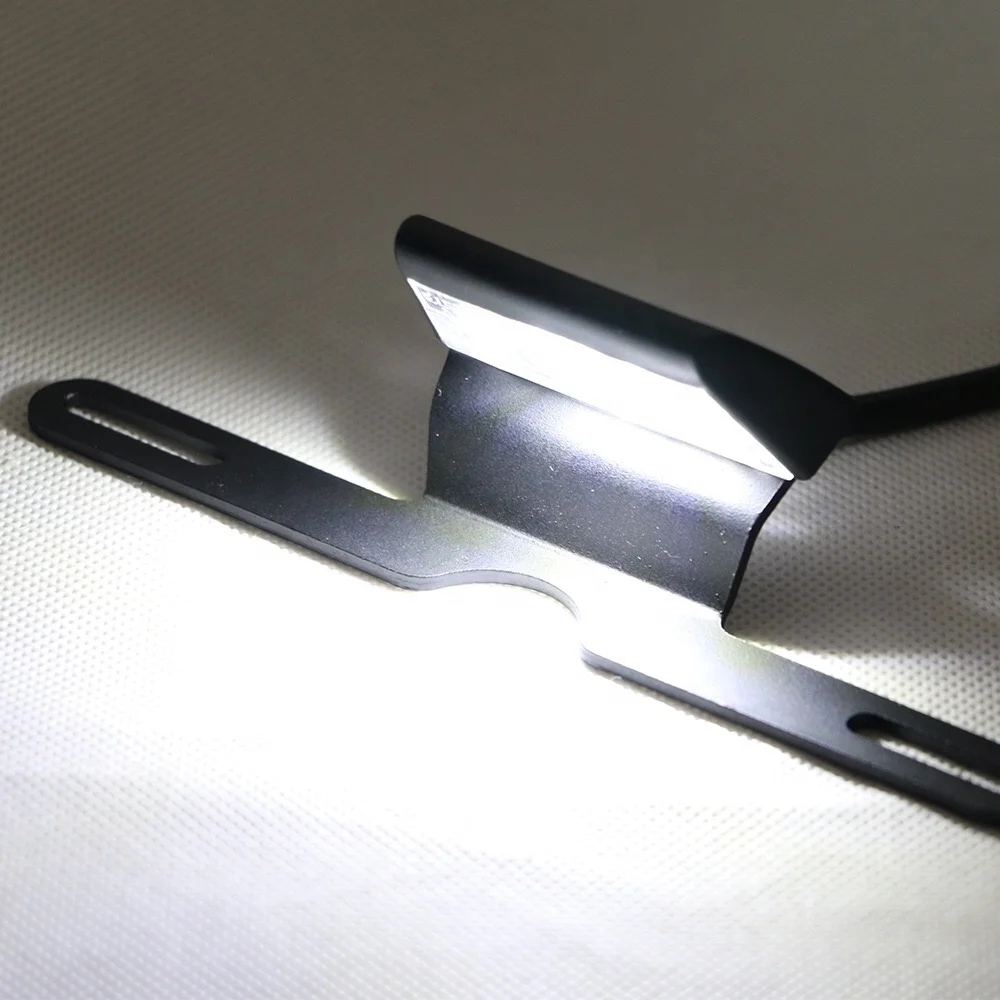 DOT/CE/E-marked 12V Motorcycles LED License Number Plate Lights For Honda Suzuki Yamaha Kawasaki CBR GSXR YZFR ZX Ninja