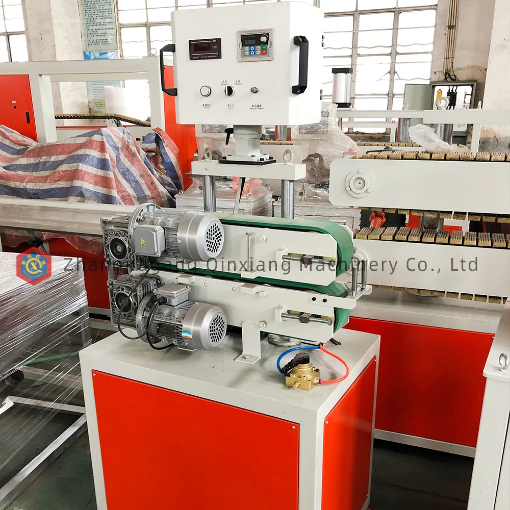 plastic pipe profile 16-32mm belt haul off tracking machine