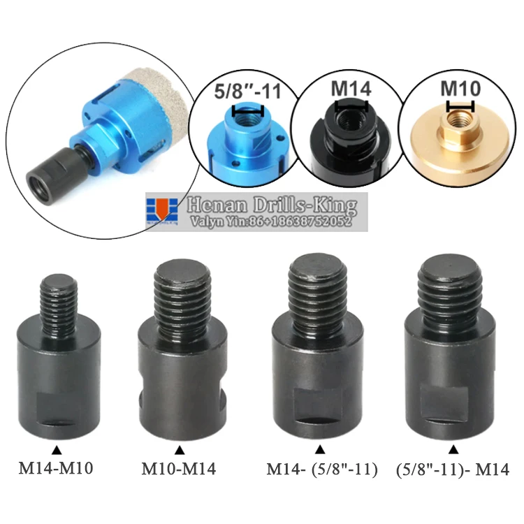 M10 M14 5/8-11 Arbor Converter Adapte Angle Grinder Adapter Converter for Polishing Pads Backer Plate Accessories