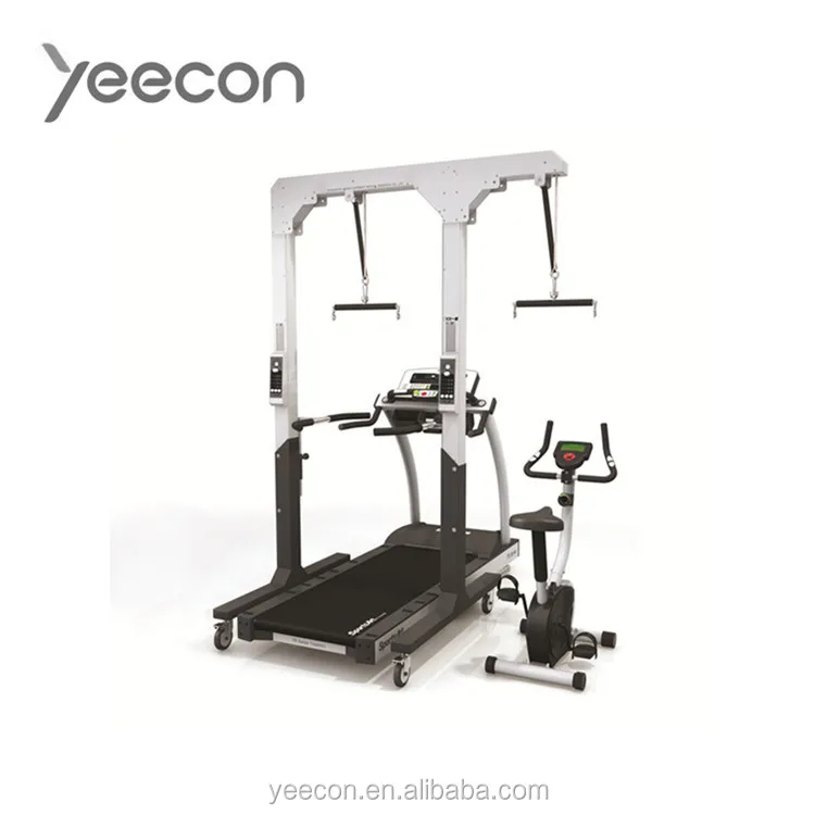 High Rehab Efficiency Suspension Walker with Treadmill or Rehab Bike for Stroke Rehabilitation gait correction training exercise