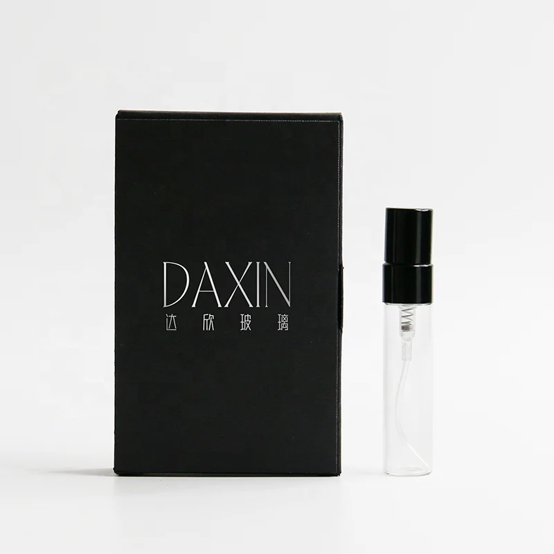 Portable Mini Travel Size 2ml 3ml 5ml 10ml Glass Atomizer Perfume Bottle Glass Spray Vials with Paper Box
