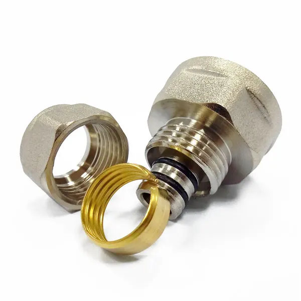 Заводская компрессионная латунная арматура для многослойной трубы pex-al-pex воды и газа