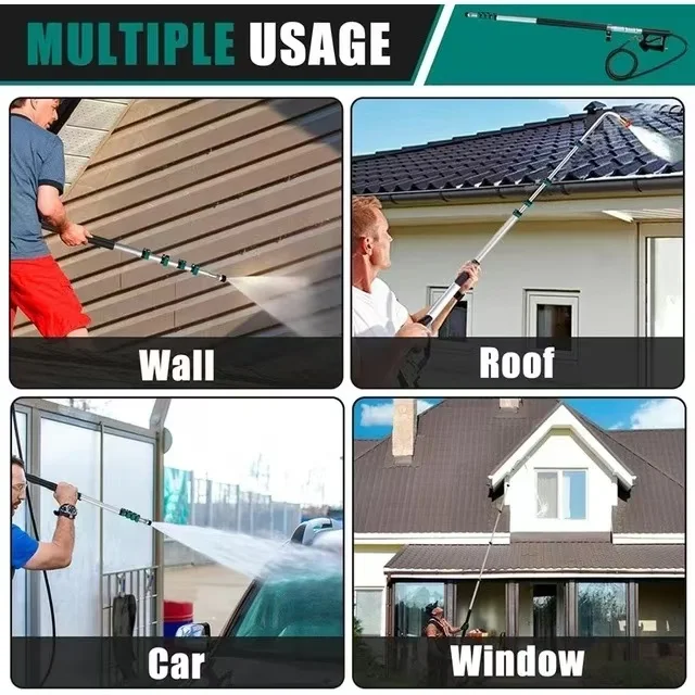 4500 PSI Set of 5 with Nozzle Holder Multiple Degrees Rinse 1/4 Quick Connect Accessories