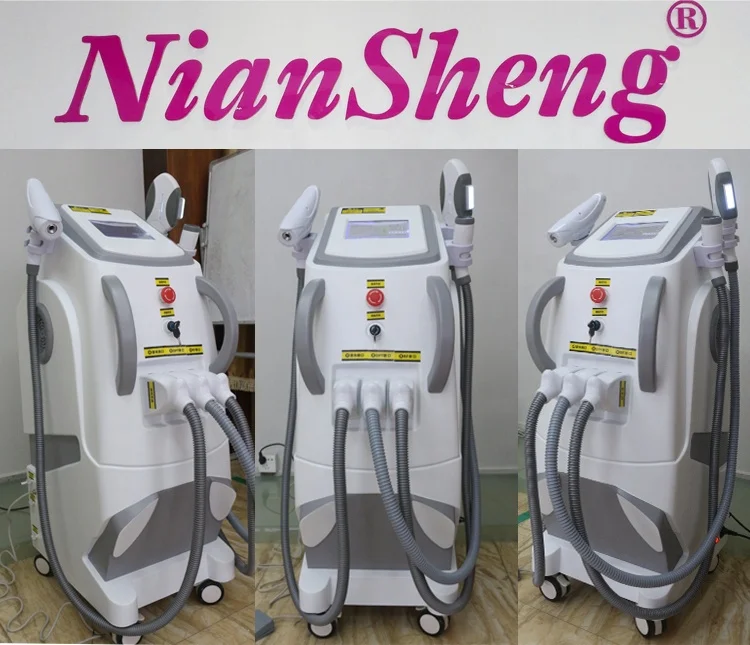 3 in 1 multifunction laser nd yag laser for tattoo removal opt hair removal permanently machine with factory price