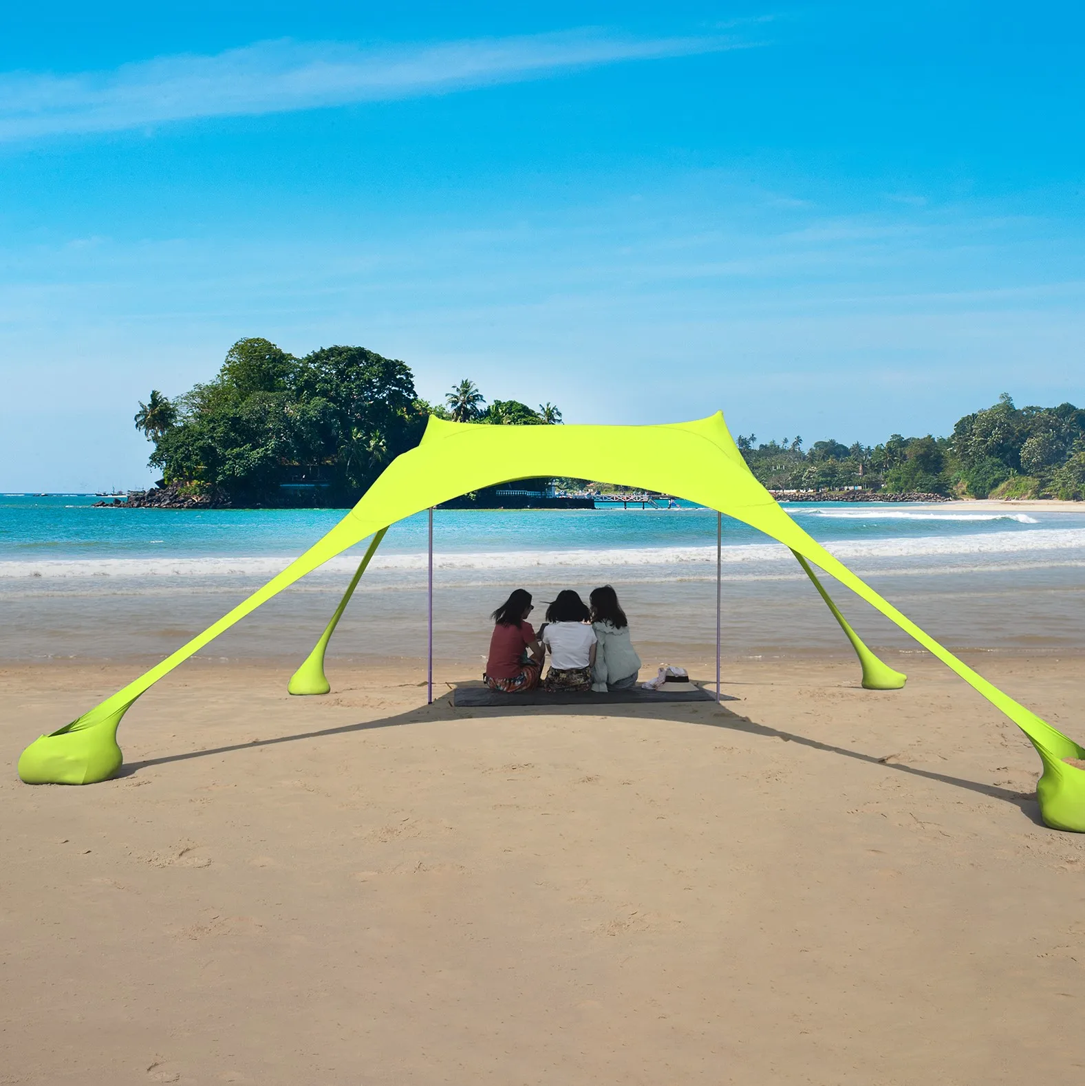 New Design Big Size Camping Shelters Large Canopy Beach Tent Pop Up Shade