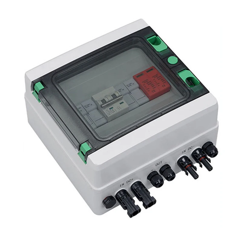 DC500V 2in 1out IP65 Outdoor Power Distribution Switch Box 2 in 1 Solar Array Combiner Box