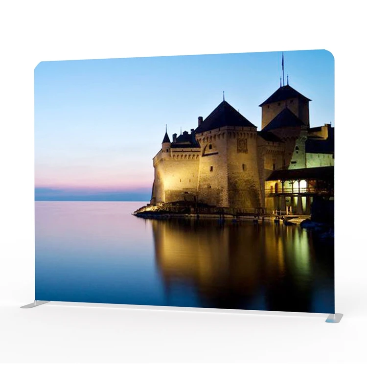 Customized printing tension fabric aluminium advertising frames backdrop stand