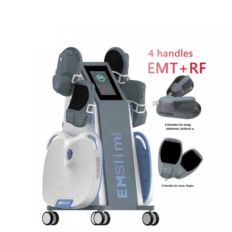 High intensity Electromagnetic Training Muscle Machine ems muscle stimulator Emslim 4 Handles Ems Body Sculpting machine