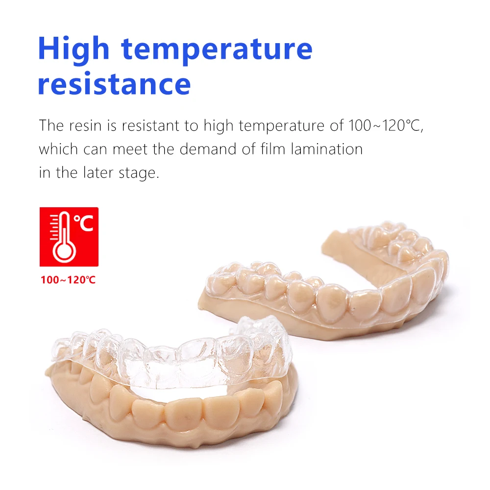 IFUN Dental Mold Resin iF3160 ivory color for lcd dlp Printer HiTemp Hi-rigid  Resistance 405nm UV Cure Rapid 3D Printing