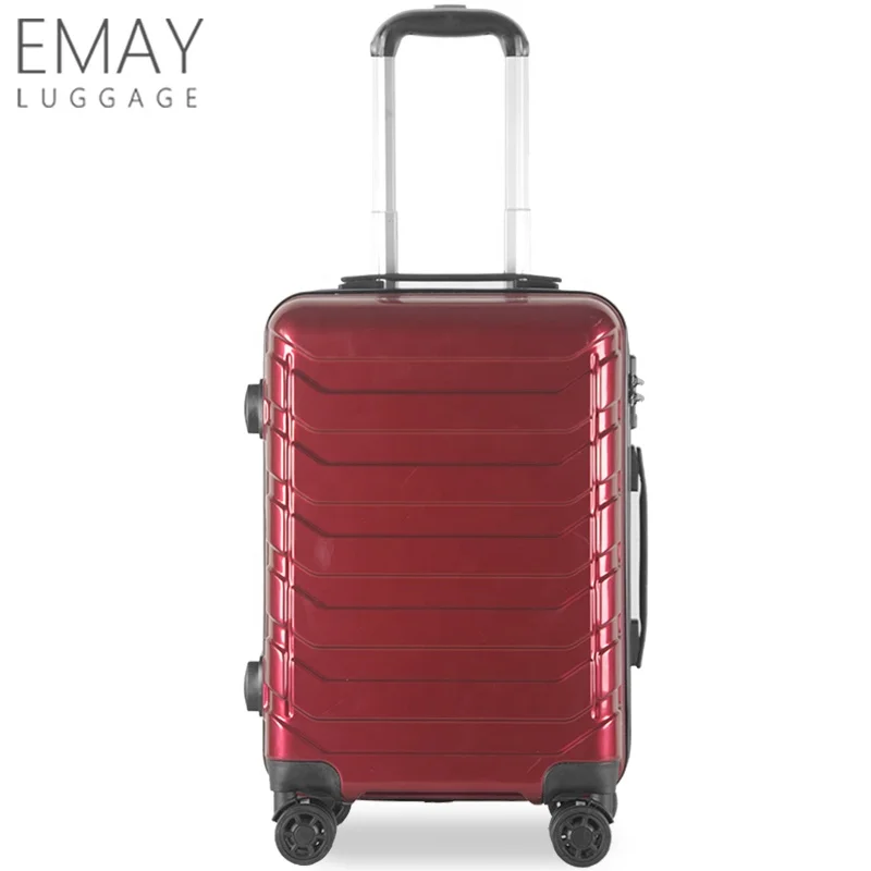 Fashion PC/ABS Men Check in Luggage Hardside Valise Bags Wholesale Suitcases