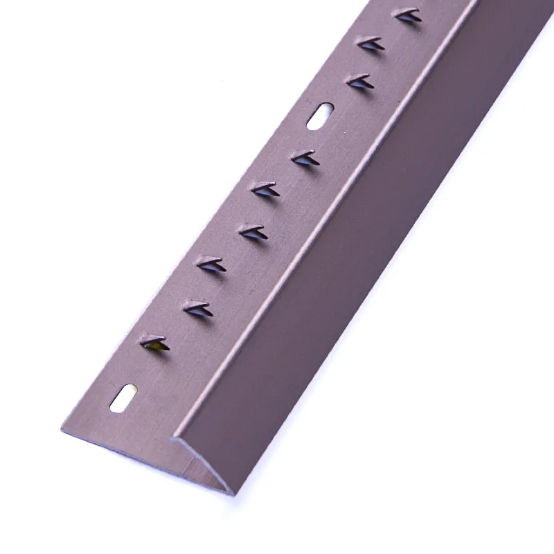 Foshan FSF Machine Pour Metal Threshold Silver Edge Tile Naplock Aluminum Round Oval Bar Carpet To Tile Trim