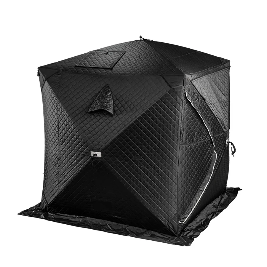 Outdoor Modern Sauna Rooms Quick Camping Ice Cube Winter Fishing Tent Portable Square Hiking Mobile Sauna Hub Tent