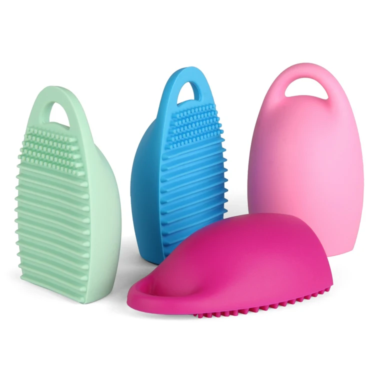 Widely Used Rise Innovative Glove-shaped Facial Sponges Cleansing Makeup Brush Cleaning Pad