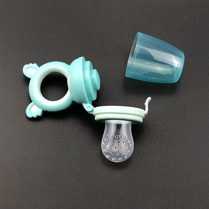 Food Grade Silicone Soft Baby Food Nibble Fruit Pacifier Feeder Cute Packaging Baby Feeder baby supplies & products