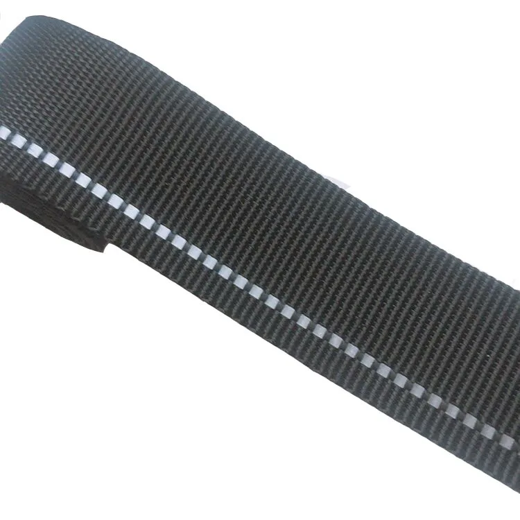 2.2CM Double-sided Reflective Nylon Ribbon Webbing Strip Pet Strap