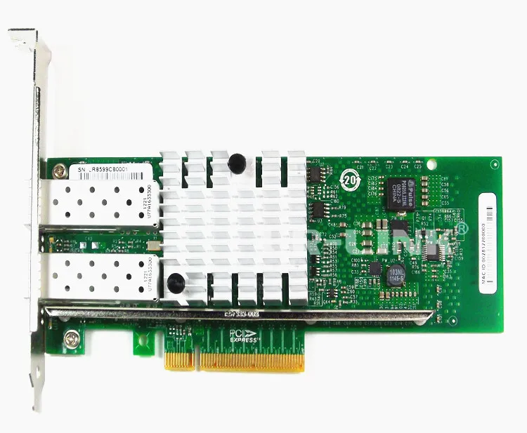 2023 LR-LINK горячая Распродажа PCI Express x8 Dual Port 10G SFP + волоконно-серверный адаптер оптическая Ethernet сеть lan Карта на основе Intel 82599