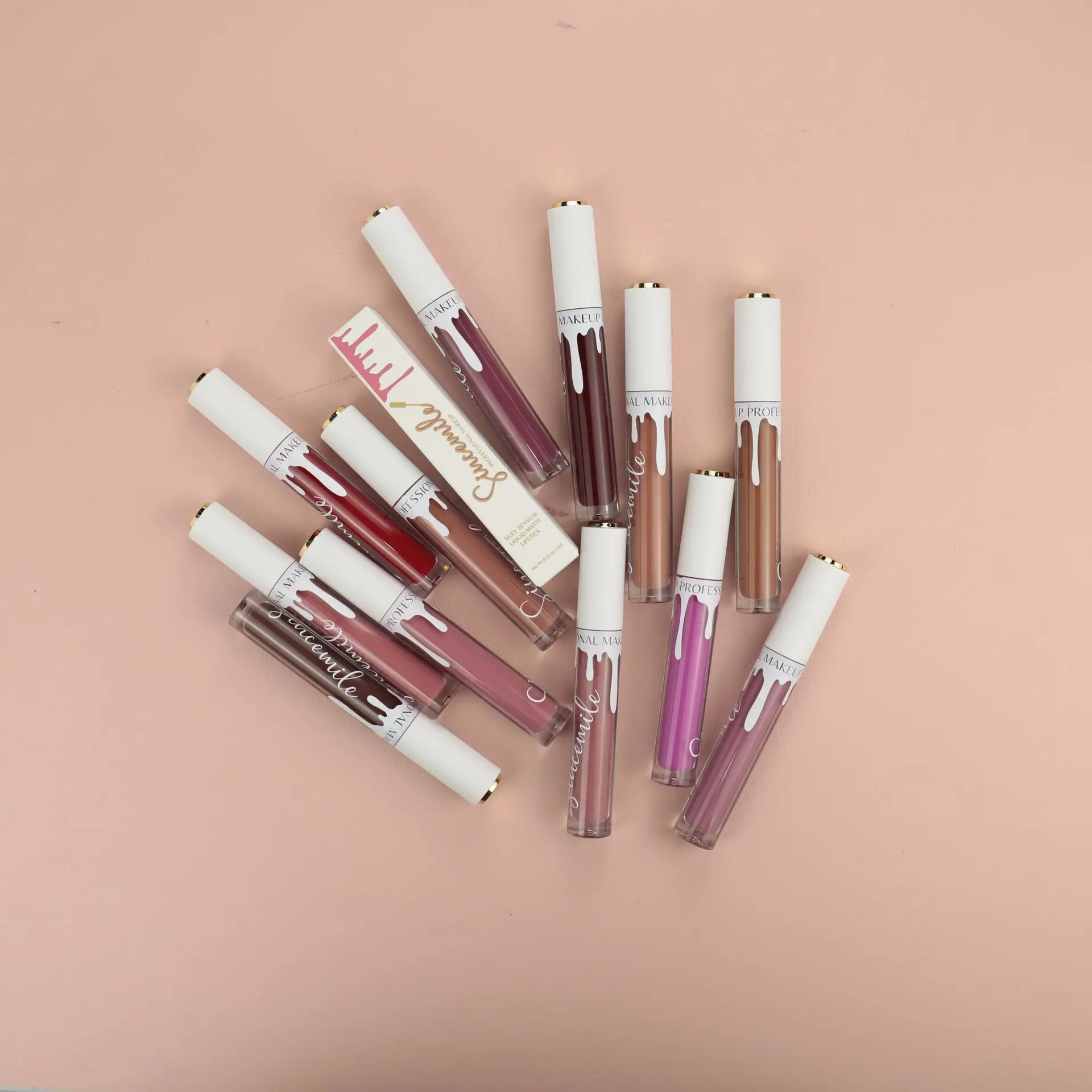 2022 New Lip Stick Private Label Hot Selling 12 Colors Velvet Matte Waterproof Long Lasting Lip Gloss
