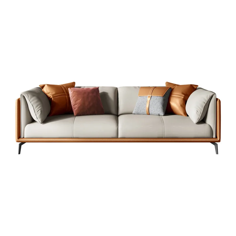 Modern New Design Contemporary Home Furniture Leather Sofa Sets for Living Room