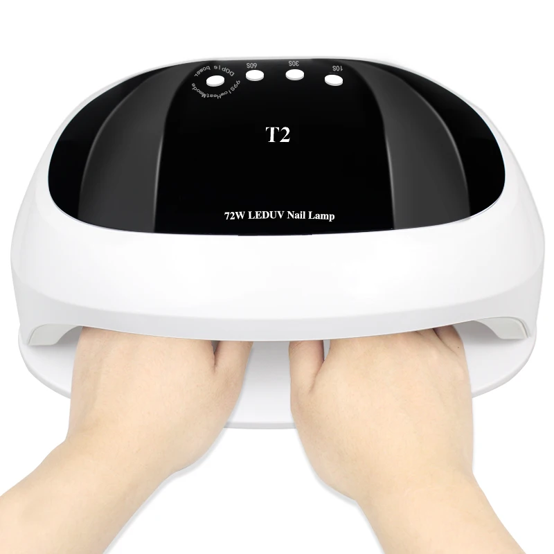 Factory Director Sale 72W  UV LED Sun T2  Nail Lamp Gel polish led light Portable Professional Nail Lamp