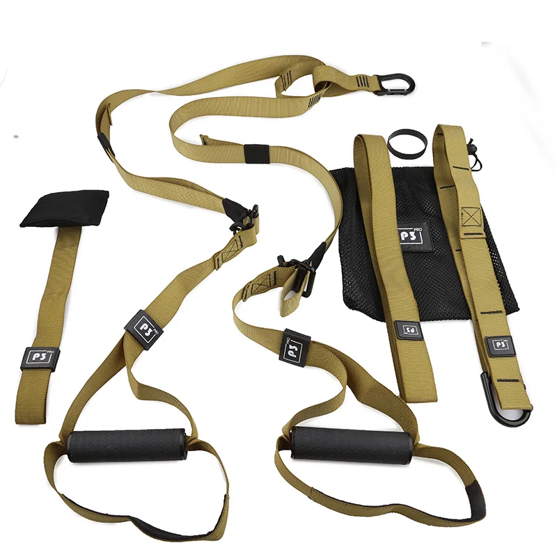 
Sport Gym workout Fitness Suspension trainer belt Hanging up pull rope Resistance Bands training 