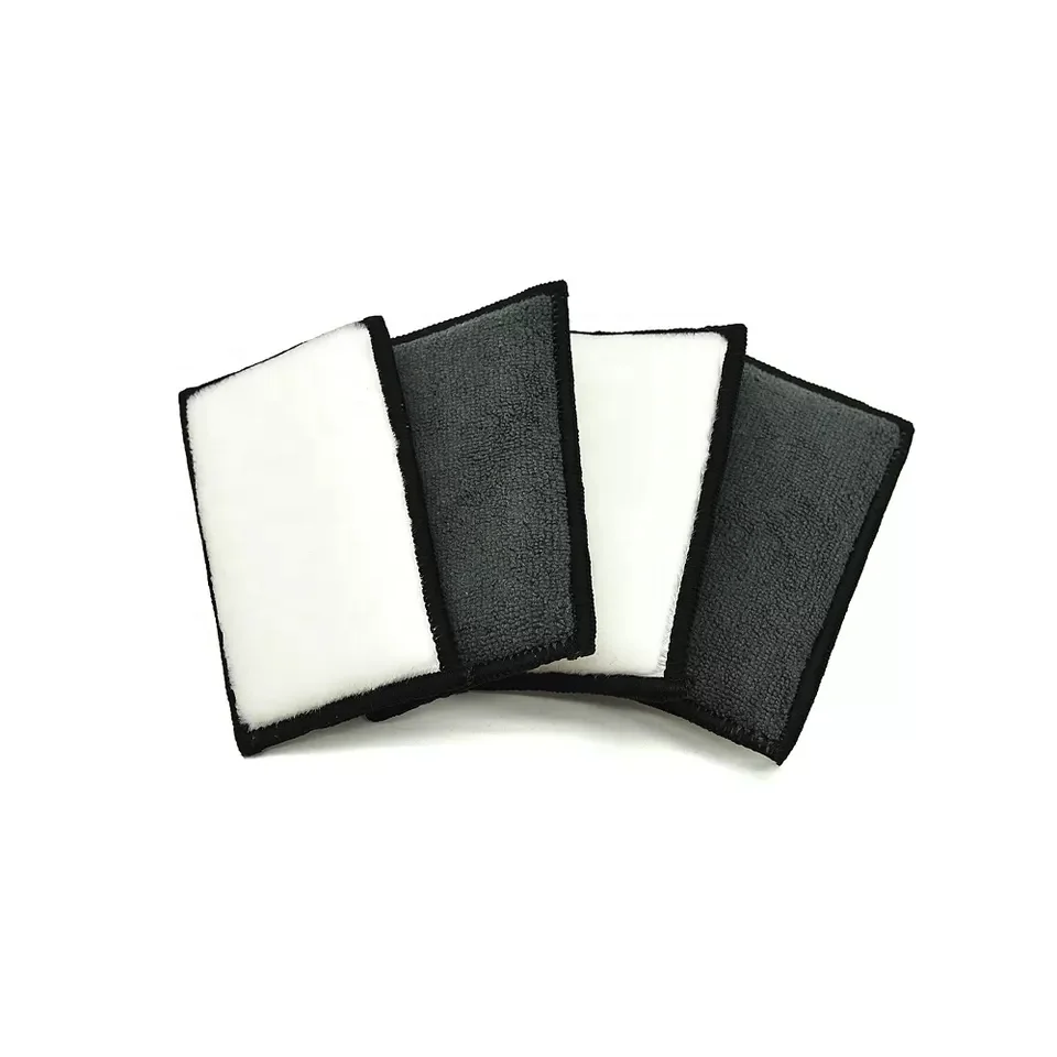 Selected Auto 2023 New Style Interior Scrubbing Sponge Car Cleaning Scrubbing Sponge Pad with Soft Bristles Waxing Applicator