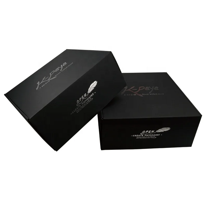 Изготовленный на заказ все размеры Черный Большой 5 слоев гофрированной упаковки картонная коробка