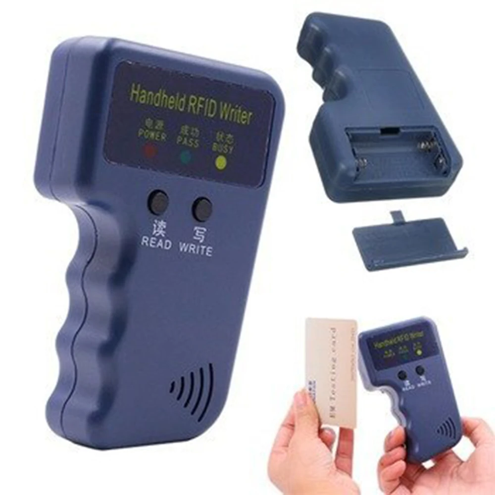Handheld Programmable RFID ID/HID Card Duplicator EM4305 T5577 Key Tag Copier 125Khz Reader