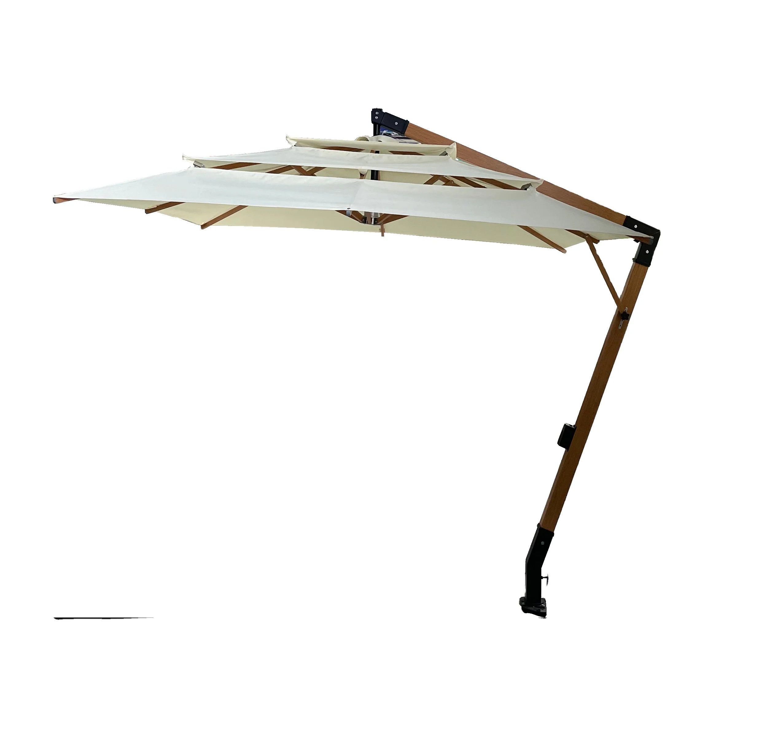 Wholesale Heavy Duty Side Pole Aluminum Cantilever  heavy Pagoda Fancy Garden  wedding Patio Parasol Outdoor Patio Umbrella