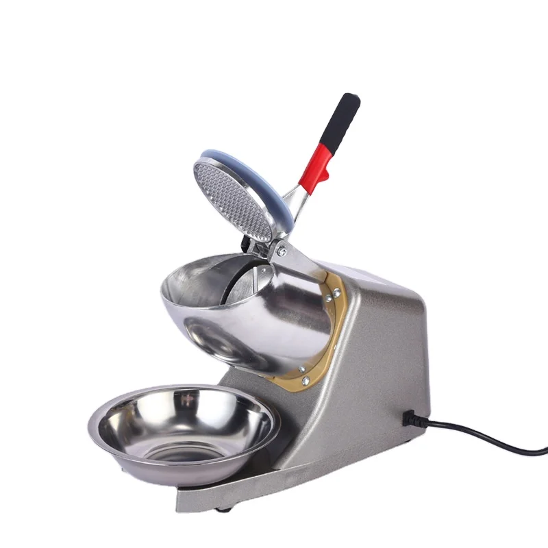 Stainless Steel Ice Blender Commercial High Power Ice Shaver Snow Cone Maker Cold Drink Shop Ice Crusher