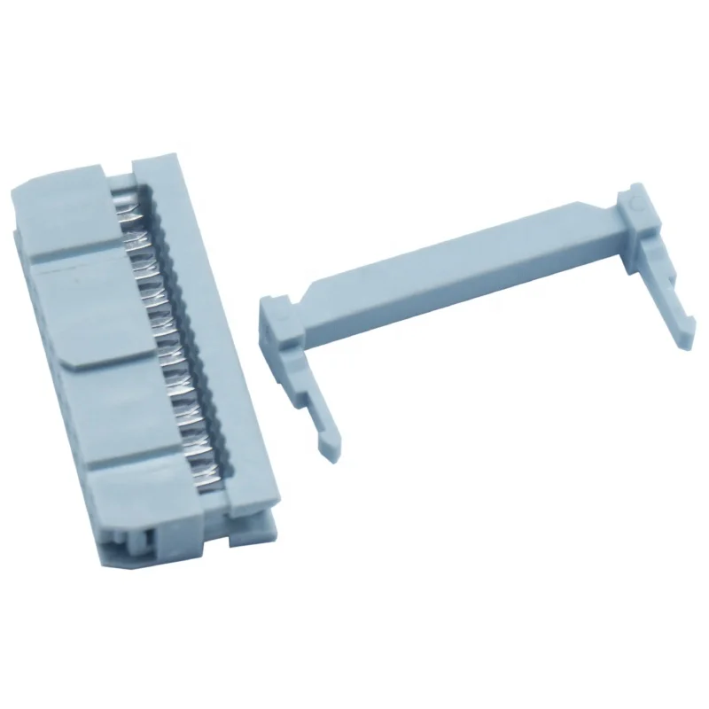 Hot sale 2.54mm Pitch  IDC Socket Male Right Angle Ejector Header Cable Connector