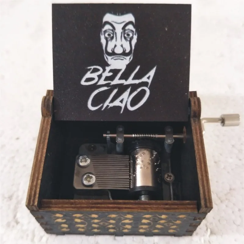 Бумажная музыкальная шкатулка Bella Hello, Музыкальная шкатулка с механизмом 18 Note, музыкальная шкатулка под старину, лучший подарок для детей, друзей