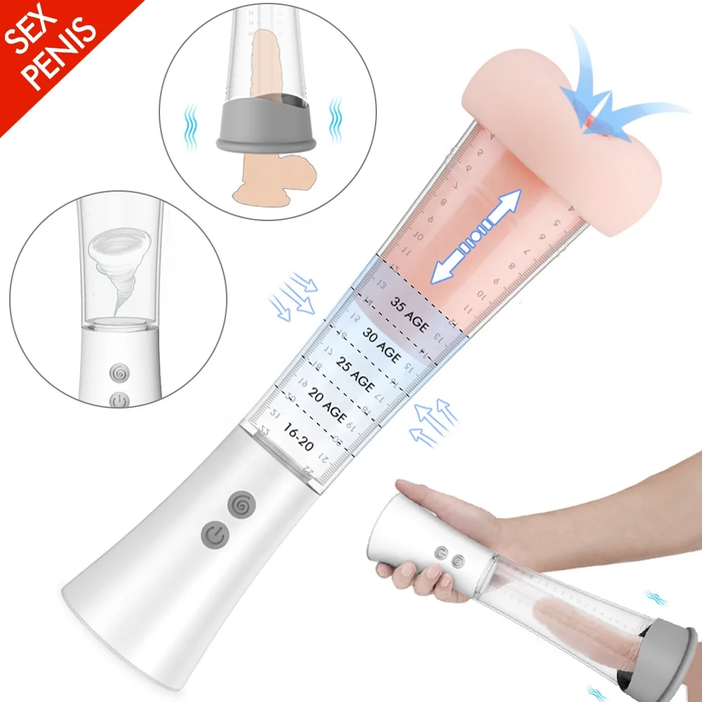 Vibrator For Men Pump Penis Enlargement Pumps Dick Pro Extender Vacuum Pump For Men Dick Erection Assisting Transparent Device