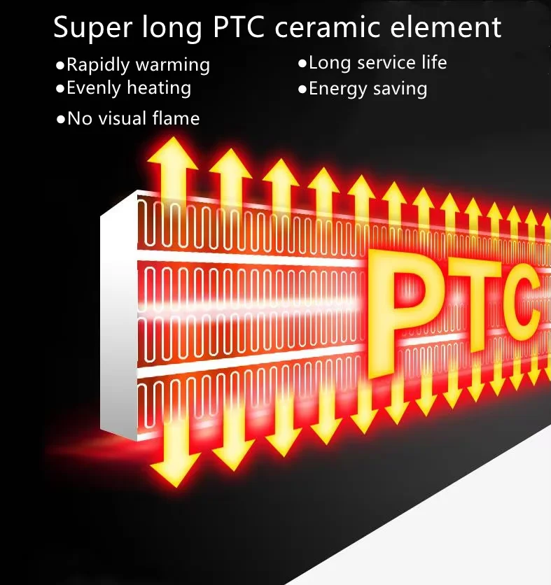 FreeStanding 3D Realistic Flame Effect Ceramic PTC Infrared LED Electric Fireplace Heater With Cold Touch Housing