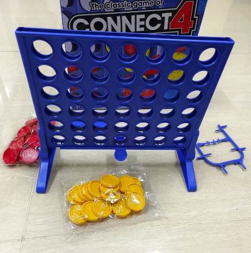 4 Classic Grid 4 in a Row Game Strategy Board Games for Kids 2 Player .for Family and Kids