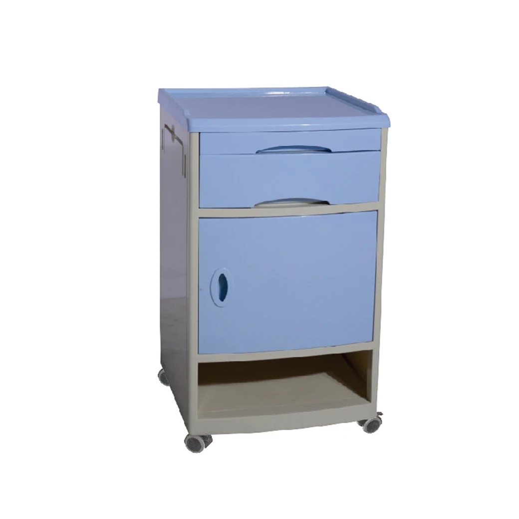 High Quality ABS Hospital Bedside Cabinet Durable Medical Furniture Beside Cabinet