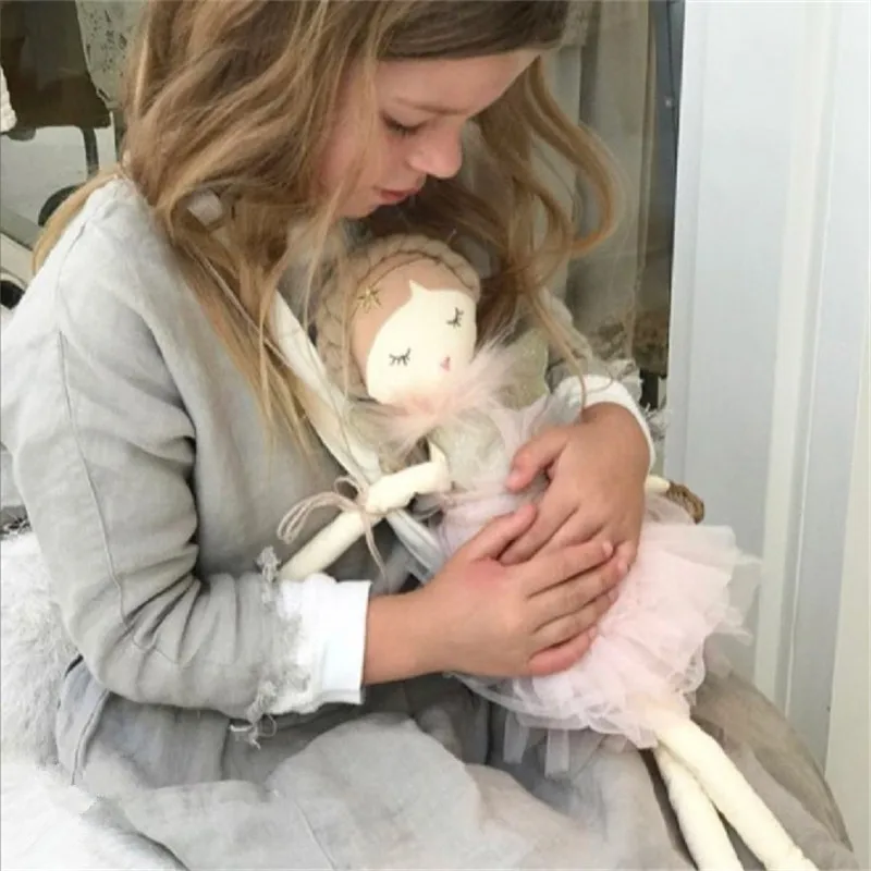 BEST PRICE- Handmade rag doll with yellow calico check dress/ Handmade gift for her /Birthday gift