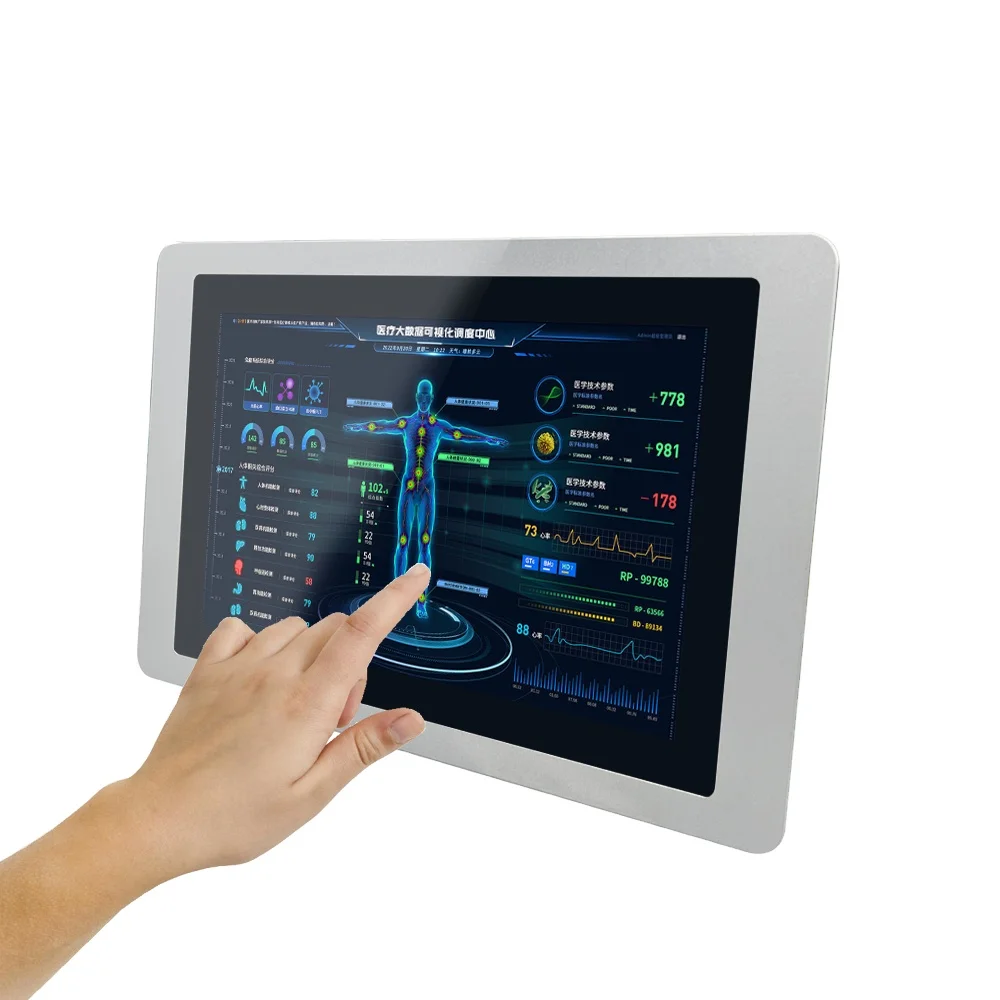 Industrial Oem Multipletouch 10.1inch Usb Eeti Capacitive Interactive Open Frame Kiosk Lcd Touch Screen Display Monitor