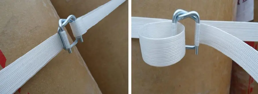 25mm Galvanized Steel Buckle For Composite Strap