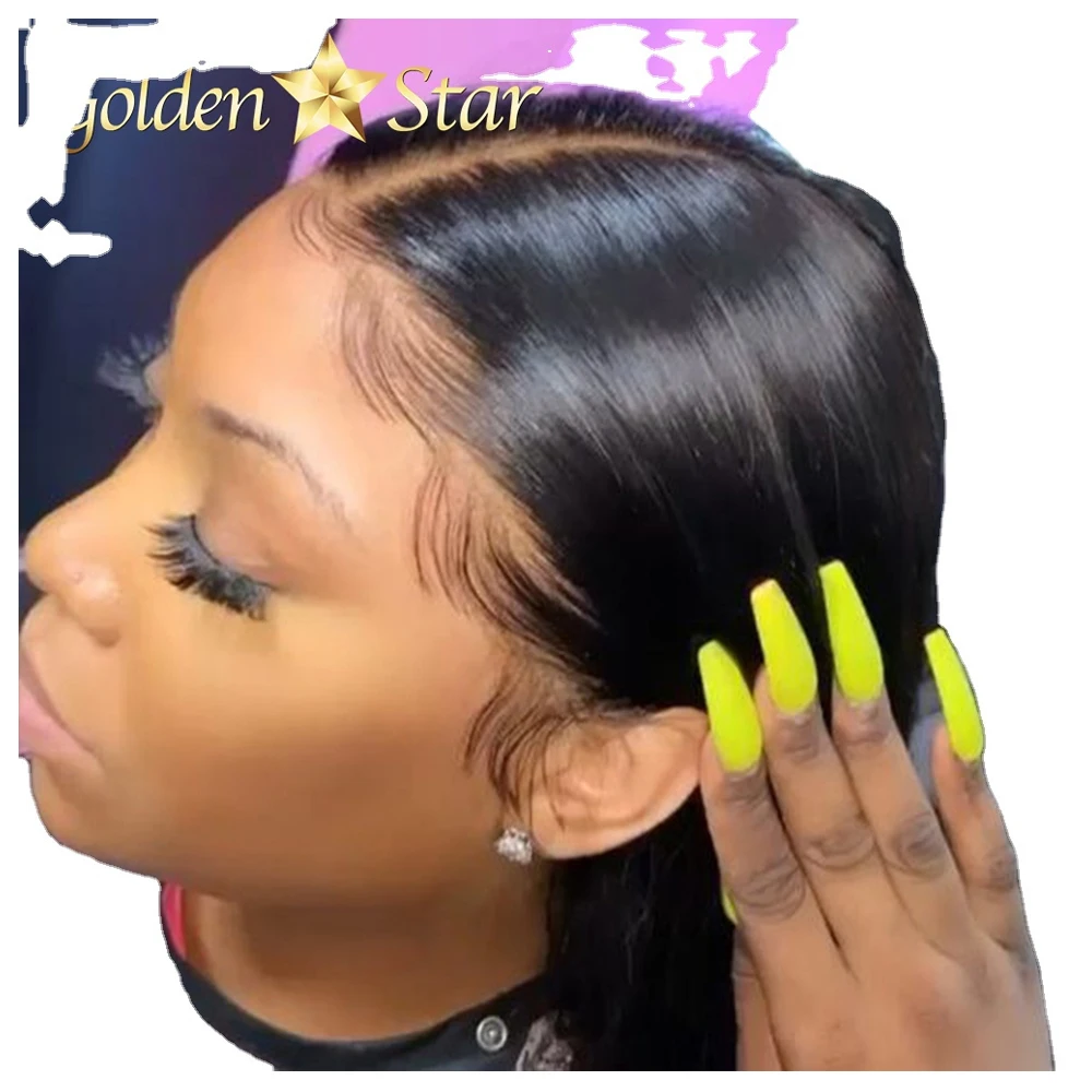 GD Wholesale 4x4 5x5 13x4 Hd Lace Frontal Wigs,Mink Brazilian Straight Closure Wig,150% 200% Density Closure Wig For Black Woman