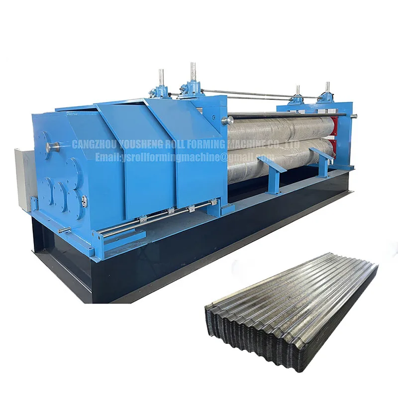 Barrel steel plate rolling machine metal sheet corrugated roof panel making machine