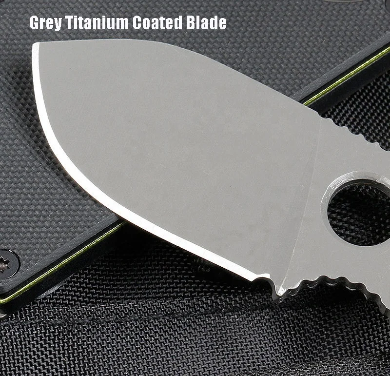 High Quality GDC Money Clip Pocket Knife mini Fixed Blade Knife Case EDC Gear Equipment Stainless Steel G10 Sheath