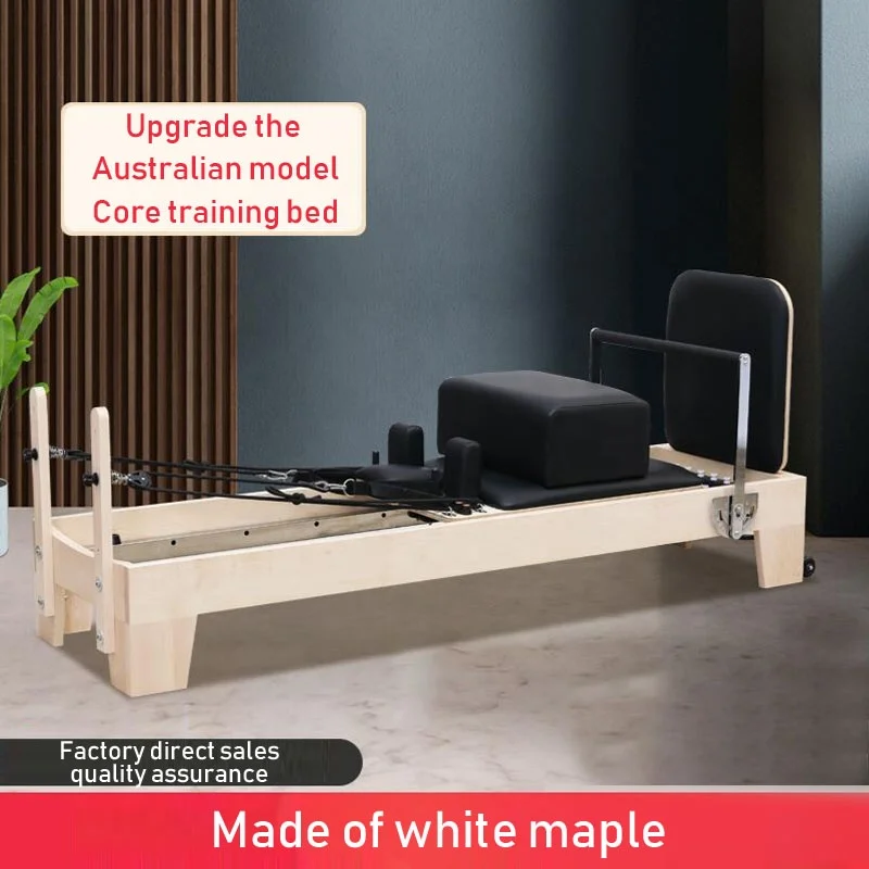 Hot sale home white cadillac Multi-functional wood gym customized yoga training equipment pilates reformer
